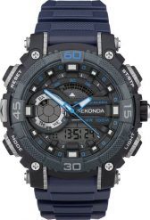 Zegarek Sekonda Zegarek męski 30167 niebieski. Niebieskie zegarki męskie Sekonda, bez wzorów. Za 390.00 zł.