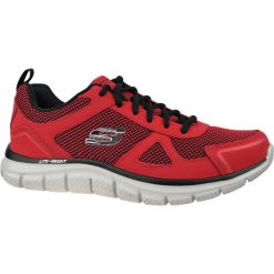 Buty do chodzenia męskie Skechers Track Bucolo. Czarne buty sportowe męskie Skechers, bez wzorów, z materiału, bez zapięcia, trekkingowe. W wyprzedaży za 256.20 zł.