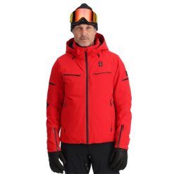 Kurtka narciarska męska Spyder Monterosa. Czerwone kurtki sportowe męskie Spyder, na zimę, m, bez wzorów, bez kaptura, narciarskie. Za 4,349.99 zł.