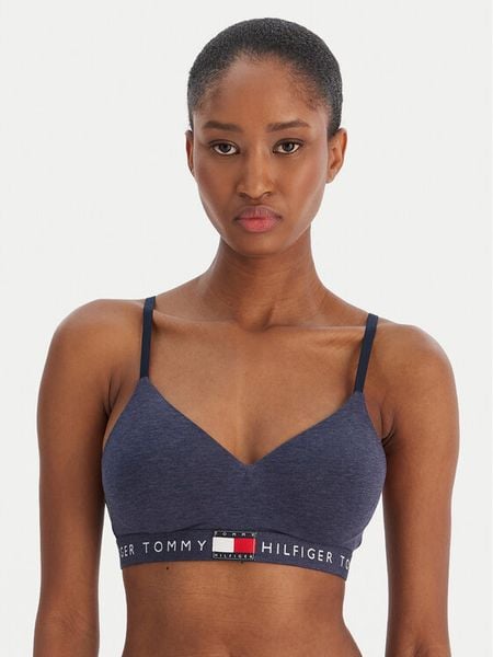 Tommy Hilfiger Biustonosz braletka UW0UW05715 Granatowy. Niebieskie biustonosze Tommy Hilfiger, bez wzorów, z bawełny. Za 169.99 zł.