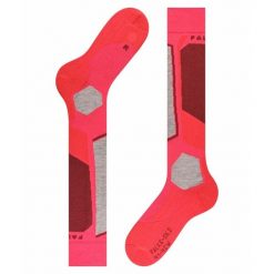 Podkolanówki damskie Falke SK2. Czerwone skarpetki damskie Falke, bez wzorów. Za 150.00 zł.