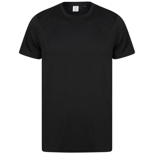 Koszulka Z Poliestru Z Recyklingu Dla Dorosłych Unisex. Czarne bluzki damskie TOMBO, xl, bez wzorów, sportowe, bez kołnierzyka, bez ramiączek. Za 66.99 zł.