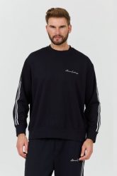 ARMANI EXCHANGE Granatowy bluza. Niebieskie bluzy męskie Armani Exchange, l, bez wzorów, bez ramiączek, bez kaptura. W wyprzedaży za 441.99 zł.