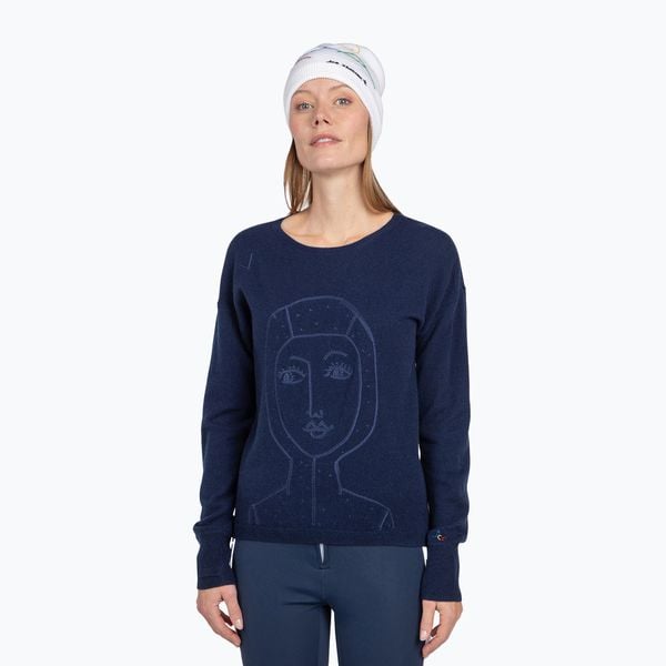 Sweter damski Rossignol Jcc Lina Pull. Niebieskie swetry nierozpinane damskie Rossignol, bez wzorów, sportowe, bez kołnierzyka, bez ramiączek. Za 869.99 zł.
