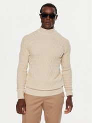 INDICODE Sweter Inaldom 35-822 Écru Regular Fit. Swetry męskie INDICODE, m, bez wzorów, z bawełny, bez kołnierzyka, bez ramiączek. Za 99.99 zł.