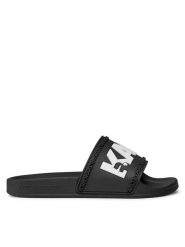 KARL LAGERFELD Klapki KL80904 Czarny. Czarne klapki damskie KARL LAGERFELD, bez wzorów, z tworzywa sztucznego, bez obcasa, bez zapięcia. Za 239.99 zł.