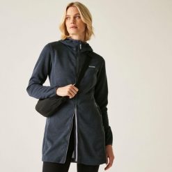 Bluza turystyczna damska Bloomfield. Szare bluzy damskie Regatta, bez wzorów, z poliesteru, sportowe, bez ramiączek, bez kaptura. W wyprzedaży za 119.99 zł.