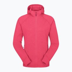 Bluza damska Rab Nexus Hoody. Czerwone bluzy damskie RAB, bez wzorów, bez ramiączek, bez kaptura. Za 352.49 zł.
