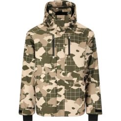 Kurtka narciarska Slope Kenai AOP. Zielone kurtki sportowe męskie SLOPE, na zimę, m, bez wzorów, bez kaptura, narciarskie. Za 685.50 zł.