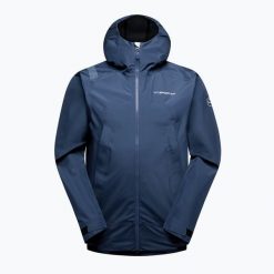 Kurtka softshell męska La Sportiva Discover Shell. Niebieskie kurtki męskie La Sportiva, m, bez wzorów, z softshellu, bez kaptura, trekkingowe. Za 1,044.99 zł.