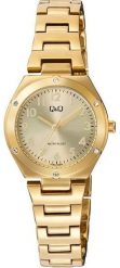 Zegarek Q&Q F19A-003P damski klasyczny złoty 28 mm . Żółte zegarki damskie Q&Q, złote. Za 159.00 zł.