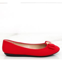 Baleriny damskie czerwone JM6675Q Rojo. Czerwone balerinki damskie ButyModne, bez wzorów, z materiału, klasyczne, bez obcasa, bez zapięcia. W wyprzedaży za 69.00 zł.