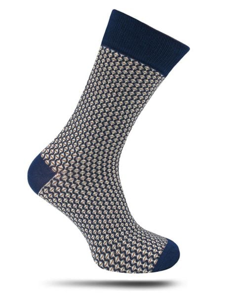 Bawełniane Skarpetki Chattier - Niebiesko-Białe, Drobny Wzór. Niebieskie skarpety męskie Chattier, bez wzorów, z bawełny. Za 19.90 zł.