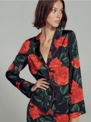 Koszula w kwiaty - wielobarwny. Koszule damskie Reserved, bez wzorów, z tkaniny, bez kołnierzyka, bez ramiączek. W wyprzedaży za 29.99 zł.