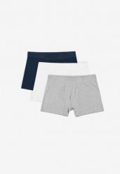 Bokserki sportowe męskie Prosto 3-pack. Białe bokserki męskie Prosto., bez wzorów, z bawełny. Za 119.99 zł.