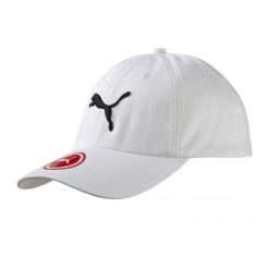 Czapka Z Daszkiem Dla Dorosłych Unisex Big Cat. Białe czapki damskie Puma, bez wzorów. Za 65.99 zł.