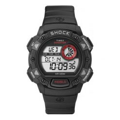 Timex zegarek męski T49977SU. Cyfrowe zegarki męskie Timex, bez wzorów, z tworzywa sztucznego, sztuczne. W wyprzedaży za 175.00 zł.