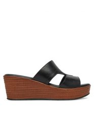 Lasocki Klapki WI16-NYASA-01 Czarny. Czarne klapki damskie Lasocki, bez wzorów, ze skóry, bez obcasa, bez zapięcia. Za 169.99 zł.
