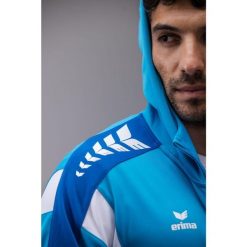 Kurtka treningowa Erima Celebrate 125 z kapturem niebieska junior. Czarne kurtki męskie Erima, bez wzorów, sportowe, z kapturem. Za 329.99 zł.