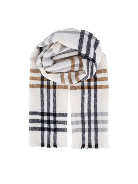 Jenny Fairy Szalik 4W4-007-AW24 Brązowy. Brązowe szaliki damskie Jenny Fairy, bez wzorów, z poliesteru. Za 59.99 zł.