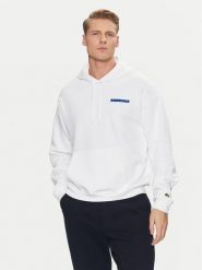 Lacoste Bluza SH6533 Biały Loose Fit. Białe bluzy męskie Lacoste, m, bez wzorów, z bawełny, bez ramiączek, bez kaptura. Za 549.99 zł.
