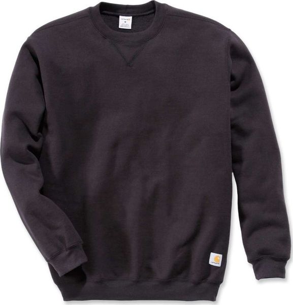 Carhartt Bluza Carhartt Midweight Crewneck Black. Czarne bluzy męskie Carhartt, m, bez wzorów, bez ramiączek, bez kaptura. Za 212.89 zł.
