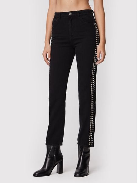 Pinko Jeansy Urlo 5 1J111F A0A3 Czarny Regular Fit. Czarne jeansy damskie Pinko, bez wzorów, z bawełny. Za 1,499.00 zł.