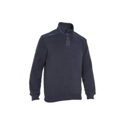 Sweter żeglarski SAILING 100 męski. Niebieskie swetry męskie TRIBORD, m, bez wzorów, z materiału, bez kołnierzyka, bez ramiączek. Za 79.99 zł.