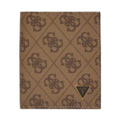 Portfel Guess. Brązowe portfele męskie Guess, z aplikacjami. Za 209.99 zł.