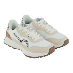 Damskie Zamszowe Buty Sportowe Marine Heritage II Z Nadrukiem Lamparta. Białe obuwie trekkingowe damskie Regatta, z materiału, bez zapięcia. Za 241.99 zł.