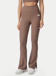 EA7 Emporio Armani Legginsy 7W001338 AF15721 U6041 Brązowy Slim Fit. Brązowe legginsy damskie EA7 Emporio Armani, bez wzorów. Za 359.99 zł.