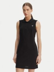 Guess Sukienka codzienna V6GK09 K3152 Czarny Regular Fit. Czarne sukienki damskie Guess, na co dzień, xl, z aplikacjami, bez kołnierzyka, bez ramiączek, proste. Za 294.99 zł.