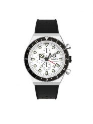 Timex Zegarek TW2V70100 Czarny. Czarne, analogowe zegarki męskie Timex, bez wzorów. Za 889.99 zł.
