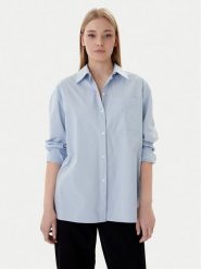 Calvin Klein Jeans Koszula LV047C143G Szary Relaxed Fit. Szare koszule damskie Calvin Klein Jeans, s, bez wzorów, z bawełny, bez kołnierzyka, bez ramiączek. Za 309.99 zł.