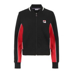 Bluza damska FILA Settanta Track. Czarne bluzy damskie Fila, s, bez wzorów, casualowe, bez ramiączek, bez kaptura. Za 199.99 zł.
