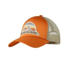 Czapka Trucker Buff Bougi. Brązowe czapki damskie Buff, bez wzorów, z poliesteru, klasyczne. Za 98.99 zł.