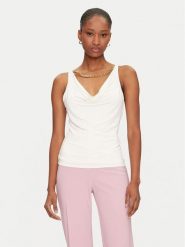 Marciano Guess Top 5GGP07 6259A Biały Regular Fit. Białe topy damskie Marciano Guess, m, z aplikacjami, z syntetyku, bez kołnierzyka, bez ramiączek. Za 260.00 zł.