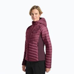 Kurtka ocieplana damska Jack Wolfskin Routeburn Pro Ins. Czerwone kurtki sportowe damskie Jack Wolfskin, bez wzorów, z puchu, bez ramiączek, bez kaptura, trekkingowe. Za 529.99 zł.
