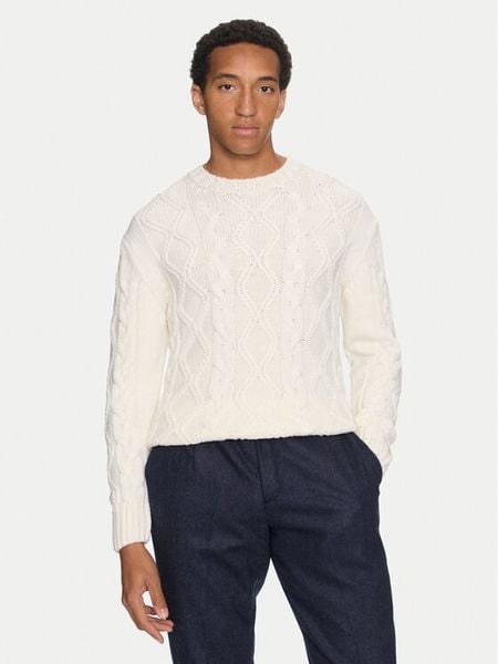 Paul&Shark Sweter 14311084 Écru Regular Fit. Swetry męskie PAUL&SHARK, m, bez wzorów, z wełny, bez kołnierzyka, bez ramiączek. Za 1,019.00 zł.