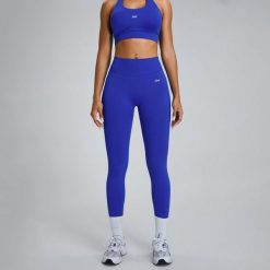 Legginsy Low Sculpt Scrunch - Niebieski. Niebieskie legginsy damskie JOY STUDIO, bez wzorów, z materiału. Za 199.00 zł.
