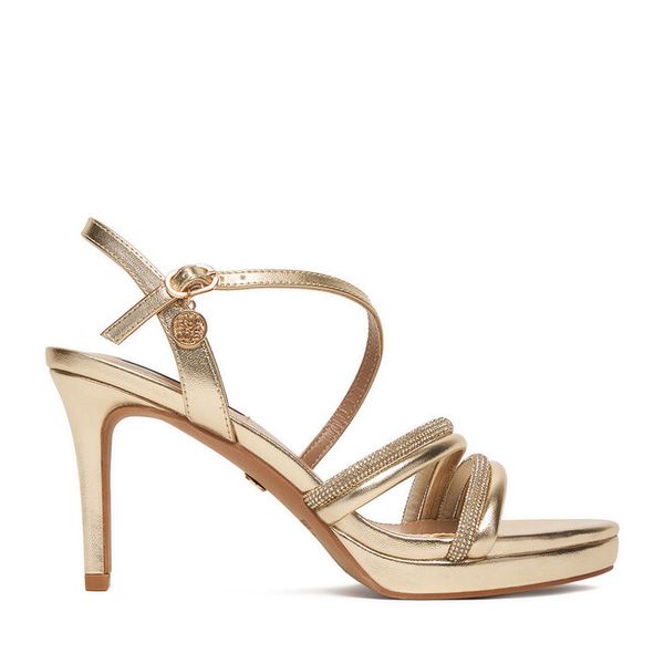 Sandały Nine West. Żółte sandały damskie Nine West, bez wzorów, bez obcasa, na szpilce, bez zapięcia. Za 229.99 zł.