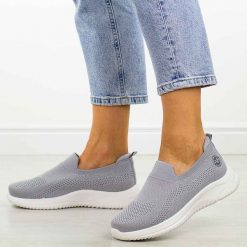Szare sportowe buty damskie Vinceza 17367. Szare obuwie sportowe damskie VINCEZA, na lato, bez wzorów, z tkaniny, bez zapięcia, na fitness i siłownię. Za 99.00 zł.