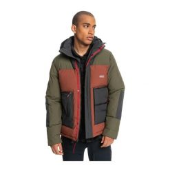 Kurtka zimowa męska Quiksilver Waterproof. Brązowe kurtki sportowe męskie Quiksilver, na zimę, m, bez wzorów, bez kaptura, narciarskie. Za 609.00 zł.