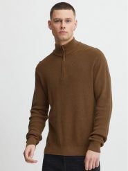 Blend Sweter 20714337 Brązowy Regular Fit. Brązowe swetry męskie Blend, m, bez wzorów, z bawełny, bez kołnierzyka, bez ramiączek. Za 109.99 zł.