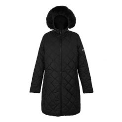 Parka damska Regatta Fritha III. Czarne parki damskie Regatta, bez wzorów, z puchu, bez kaptura. W wyprzedaży za 179.99 zł.