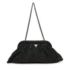 Torebka Guess. Czarne torebki do ręki damskie Guess, z aplikacjami, bez dodatków. Za 609.99 zł.