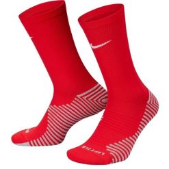 Skarpety Unisex Dla Dorosłych Strike Crew. Czerwone skarpetki damskie Nike, bez wzorów. Za 72.99 zł.