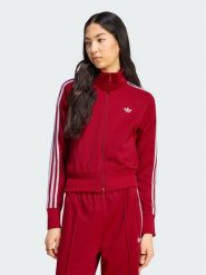 Adidas Bluza Firebird Classic KV9553 Czerwony Regular Fit. Czerwone bluzy damskie Adidas, xs, bez wzorów, z syntetyku, bez ramiączek, bez kaptura. Za 328.99 zł.