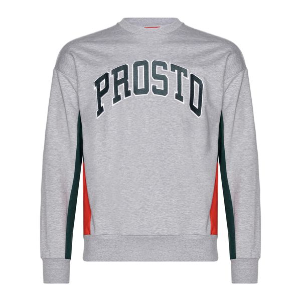 Bluza męska PROSTO Crewneck Splork. Szare bluzy męskie Prosto., l, bez wzorów, casualowe, bez ramiączek, bez kaptura. Za 169.99 zł.