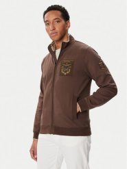 Aeronautica Militare Bluza 262FE2136UF00662 Brązowy Regular Fit. Brązowe bluzy męskie Aeronautica Militare, m, bez wzorów, bez ramiączek, bez kaptura. Za 799.99 zł.